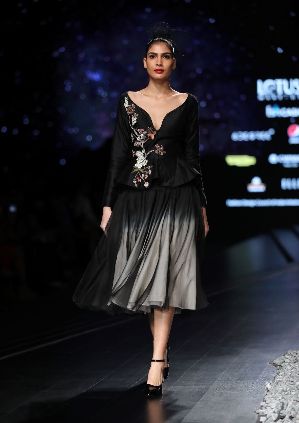 Sweet heart neck corset with skirt - samantchauhan