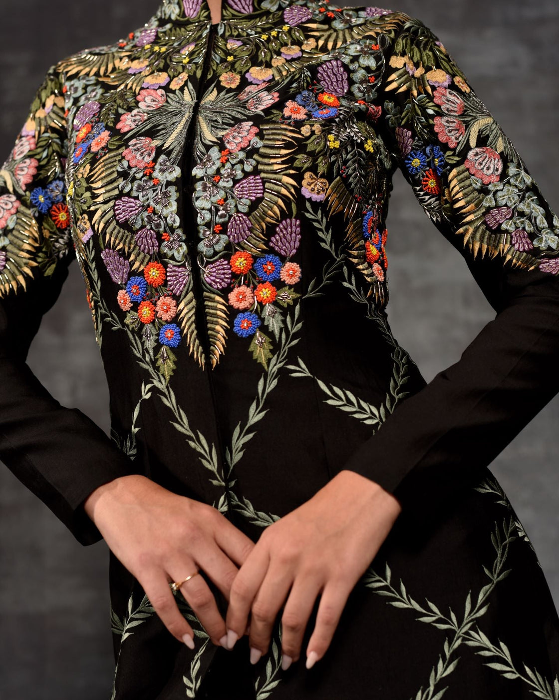 The multicolor Embroidered Jacket set - samantchauhan Apparel & Accessories