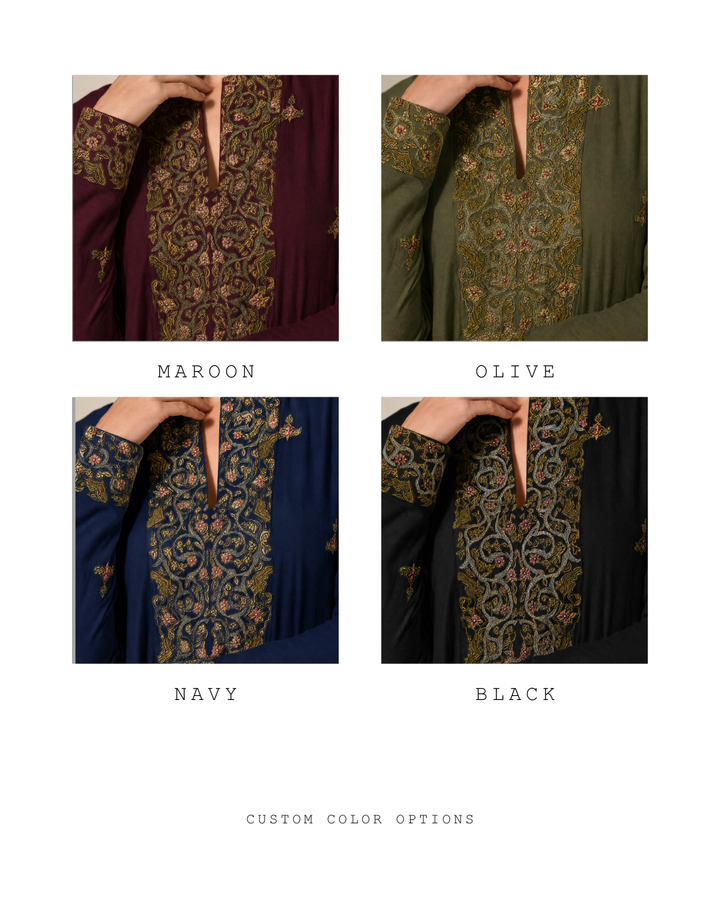 Beige Straight-Cut Ankle-Length Kurta Set
