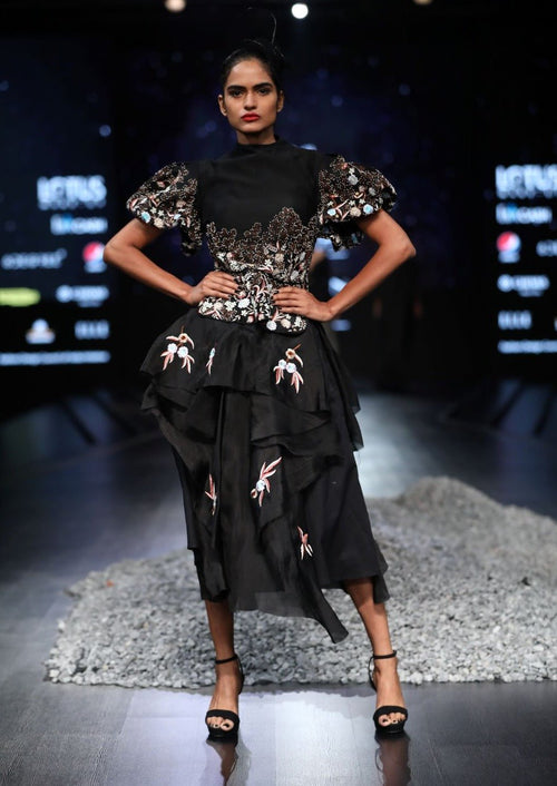 Top with asymmetrical skirt - samantchauhan
