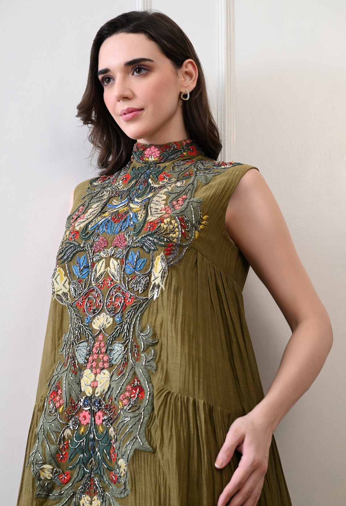 Verdant Elegance Maxi Dress - samantchauhan Apparel & Accessories
