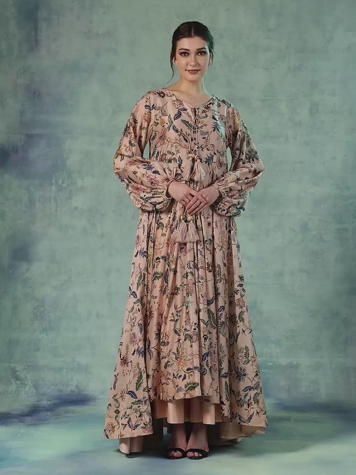 A Printed Cotton Silk Tunic