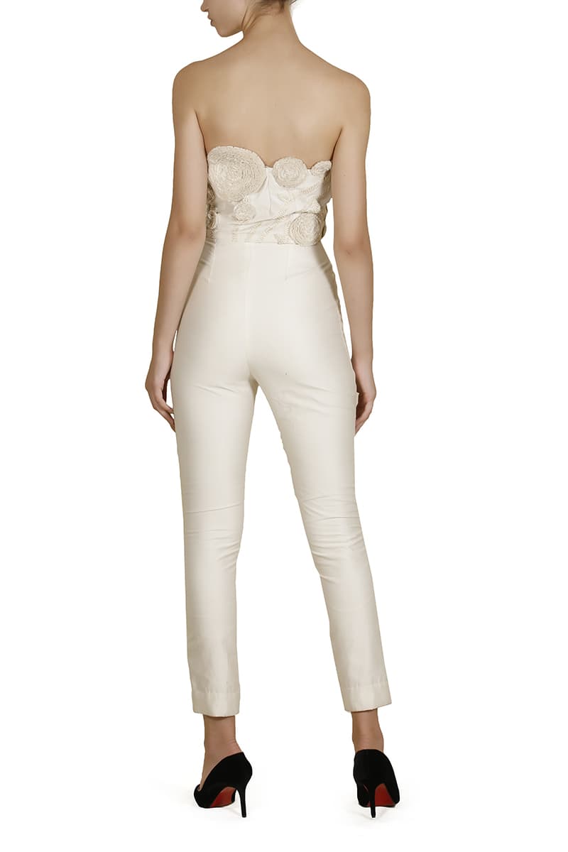 Body-fit Embroidered Jumpsuit