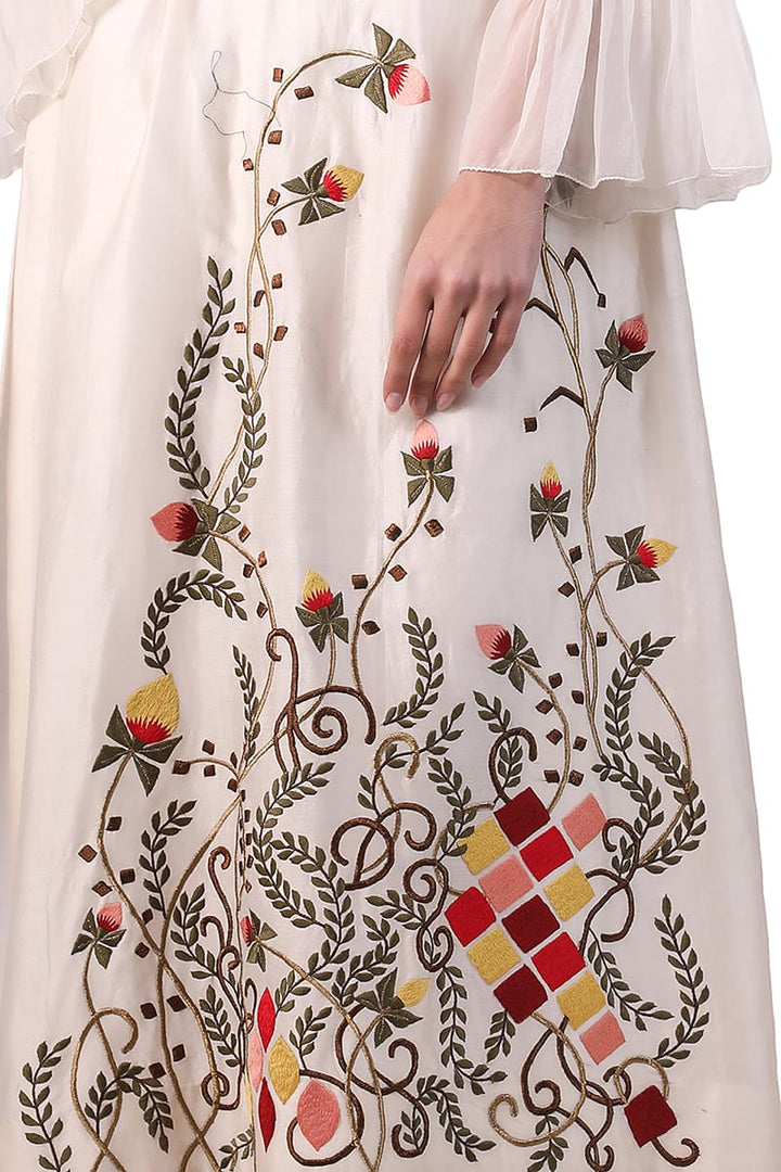 Ruffle Detailed Kurta - samantchauhan