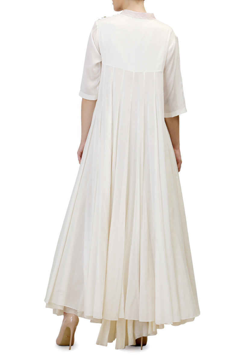 A high-low Kalidar Dress with a cotton inner dress