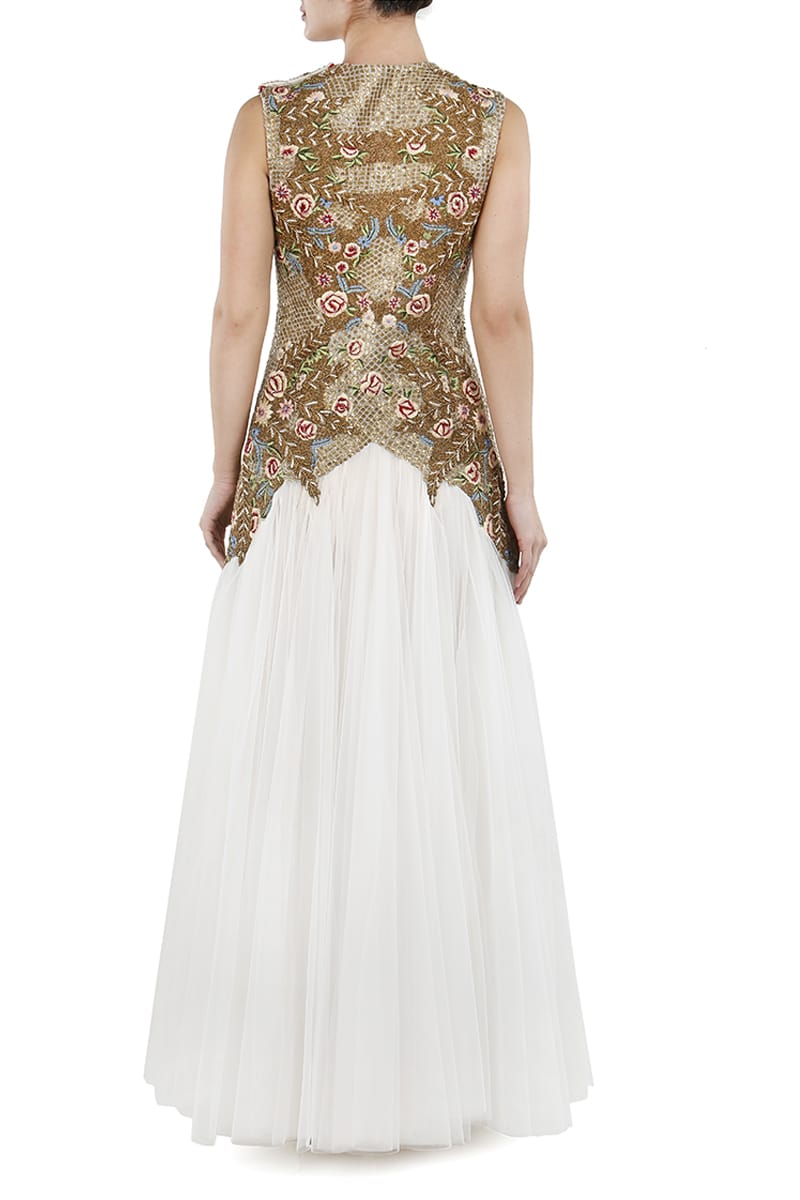 Floor-Length Embellished Gown