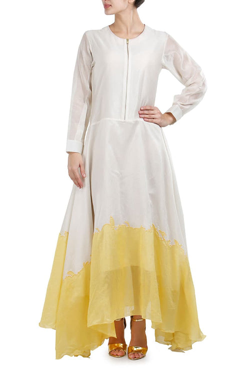 Front-zipper Asymmetric Dress - samantchauhan