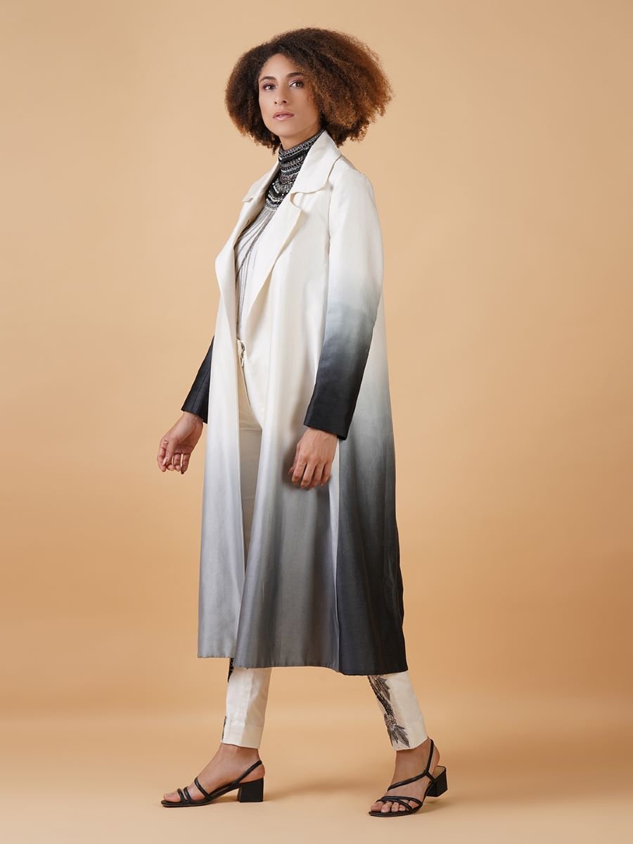 A Chique cotton silk jacket with an ombré touch to it - samantchauhan Apparel & Accessories