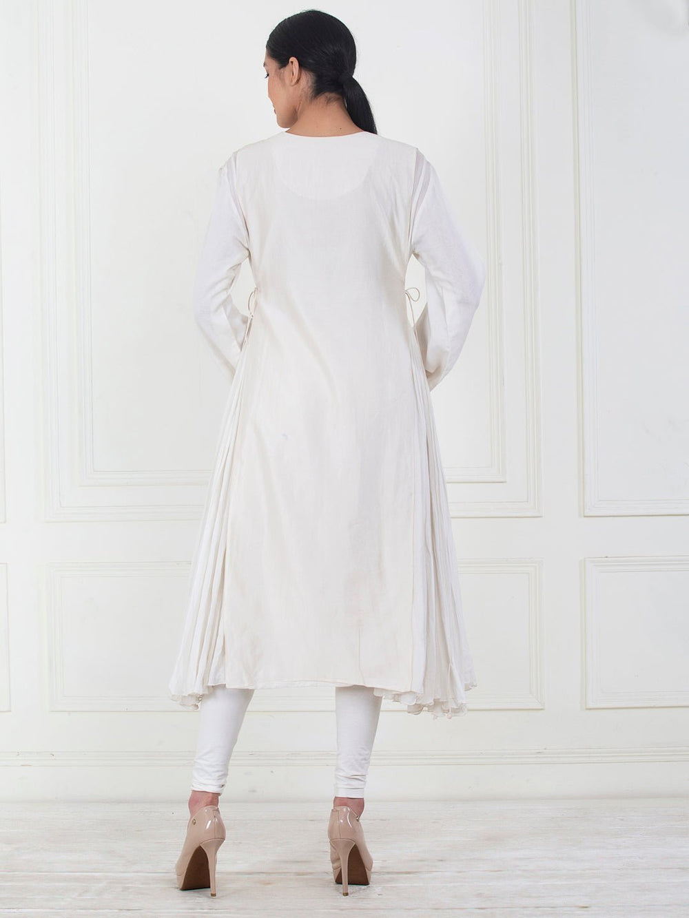A cotton anarkali kurta with embroidered - samantchauhan Apparel & Accessories