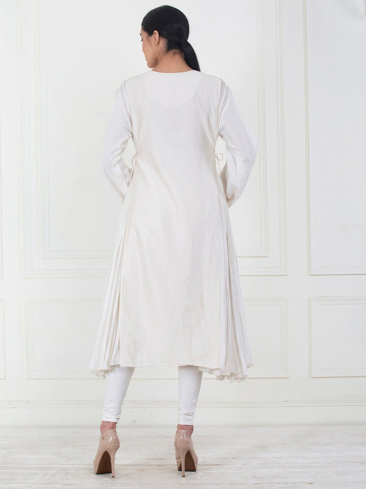 A cotton anarkali kurta with embroidered - samantchauhan Apparel &amp; Accessories