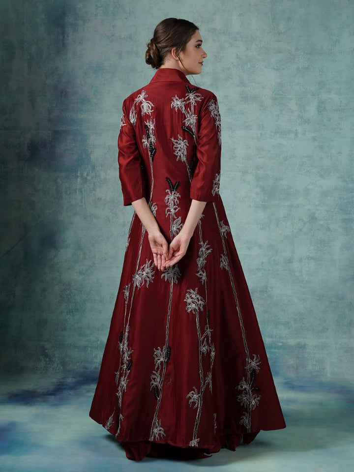 A cotton silk jacket with a cotton inner dress - samantchauhan Apparel &amp; Accessories