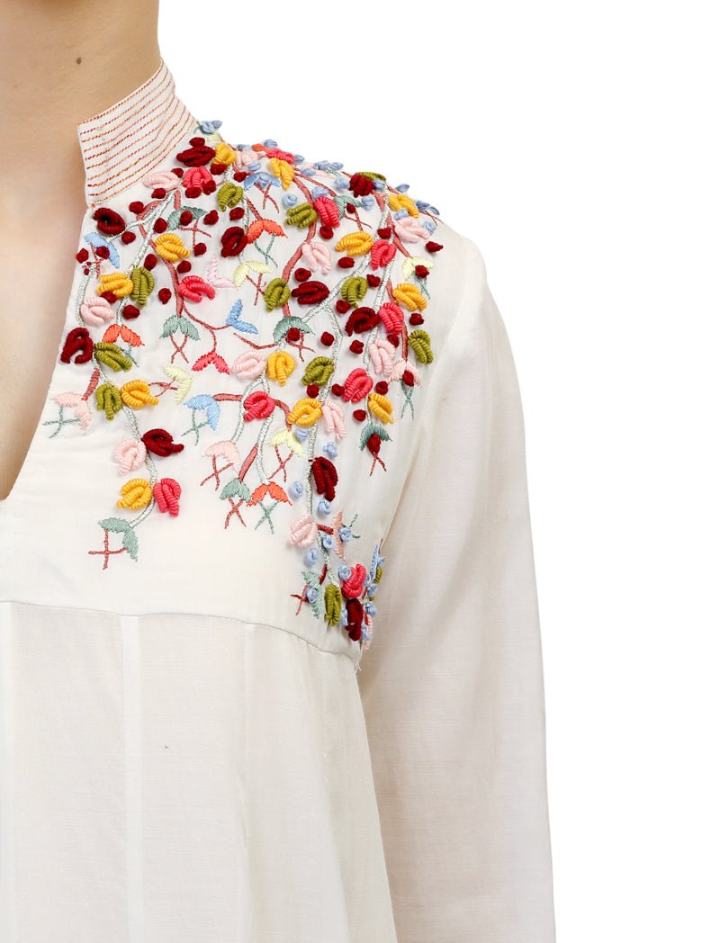 A high - low Kalidar Dress with a cotton inner dress - samantchauhan