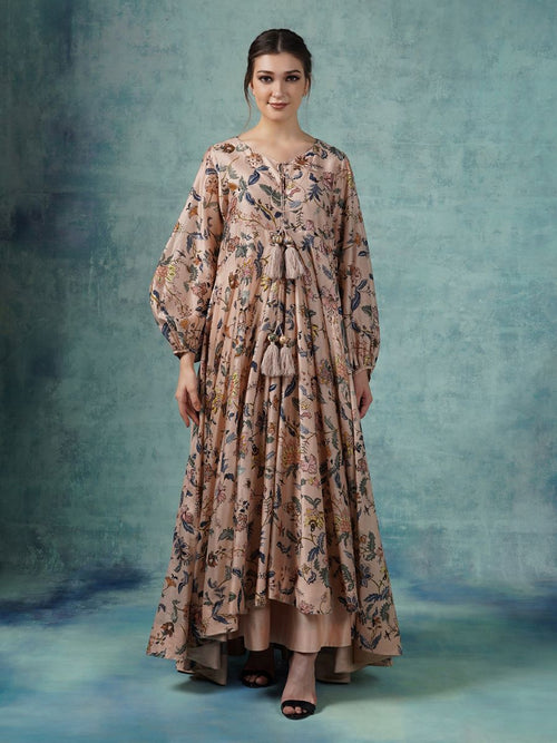 A printed cotton silk tunic - samantchauhan Apparel & Accessories