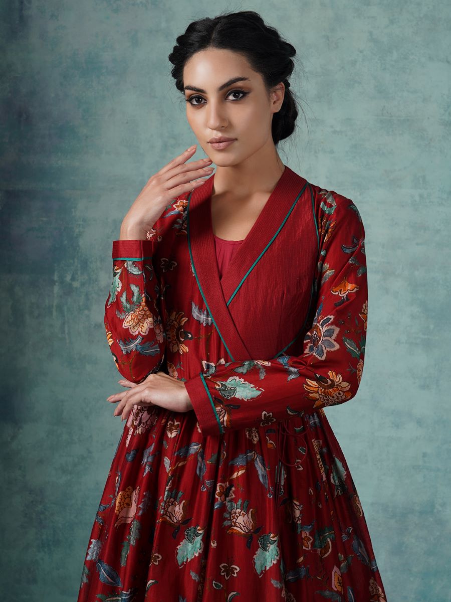 An angarakha in cotton silk. - samantchauhan Apparel &amp; Accessories