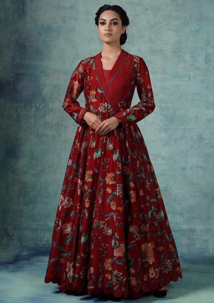 An angarakha in cotton silk. - samantchauhan Apparel &amp; Accessories