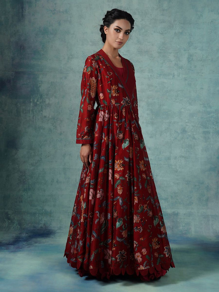 An angarakha in cotton silk. - samantchauhan Apparel &amp; Accessories