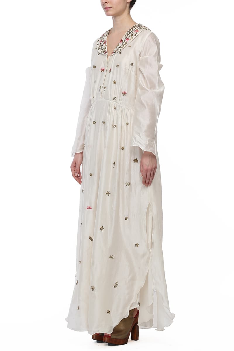 Ankle - length Embroidered Kurta - samantchauhan