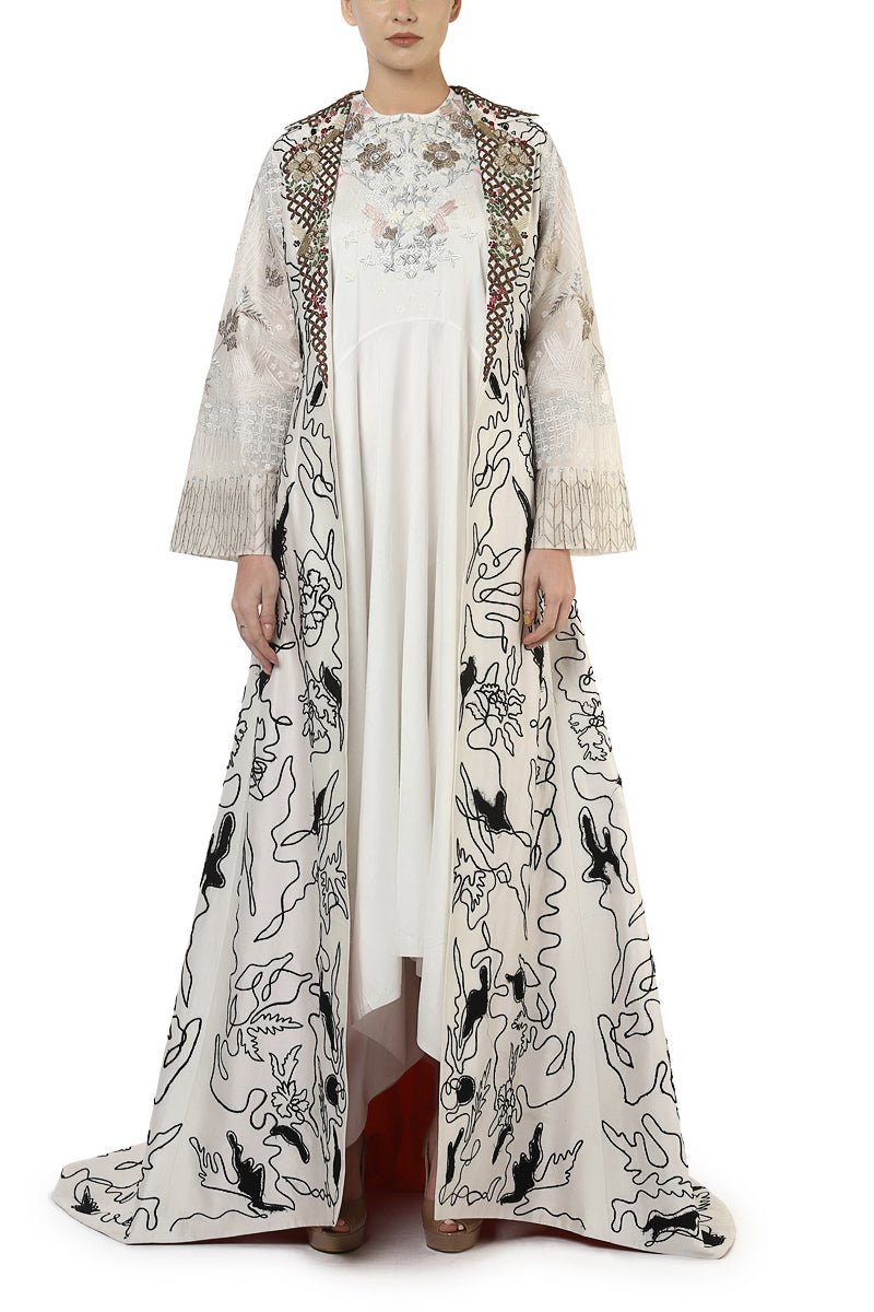 Asymmetric Dress & Long Jacket - samantchauhan