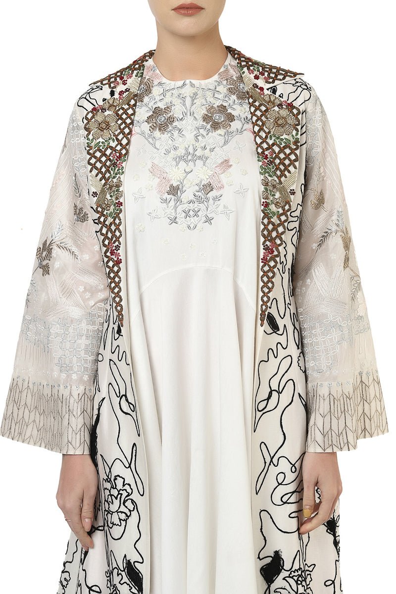 Asymmetric Dress & Long Jacket - samantchauhan