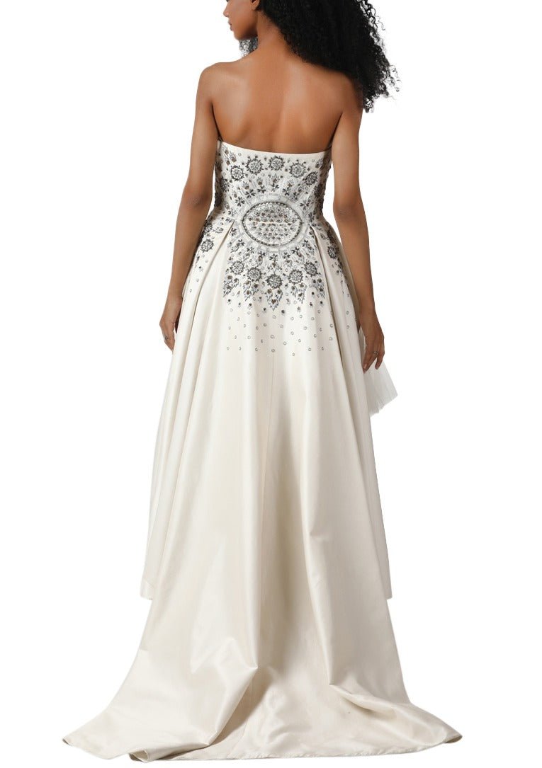 Asymmetric hem gown - samantchauhan