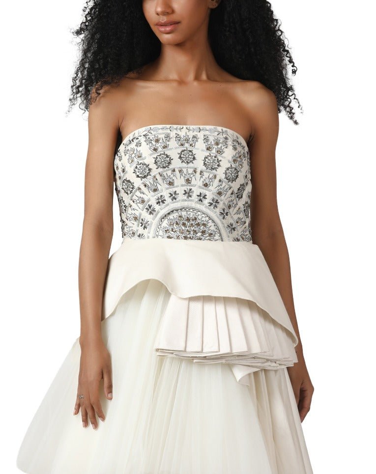 Asymmetric hem gown - samantchauhan