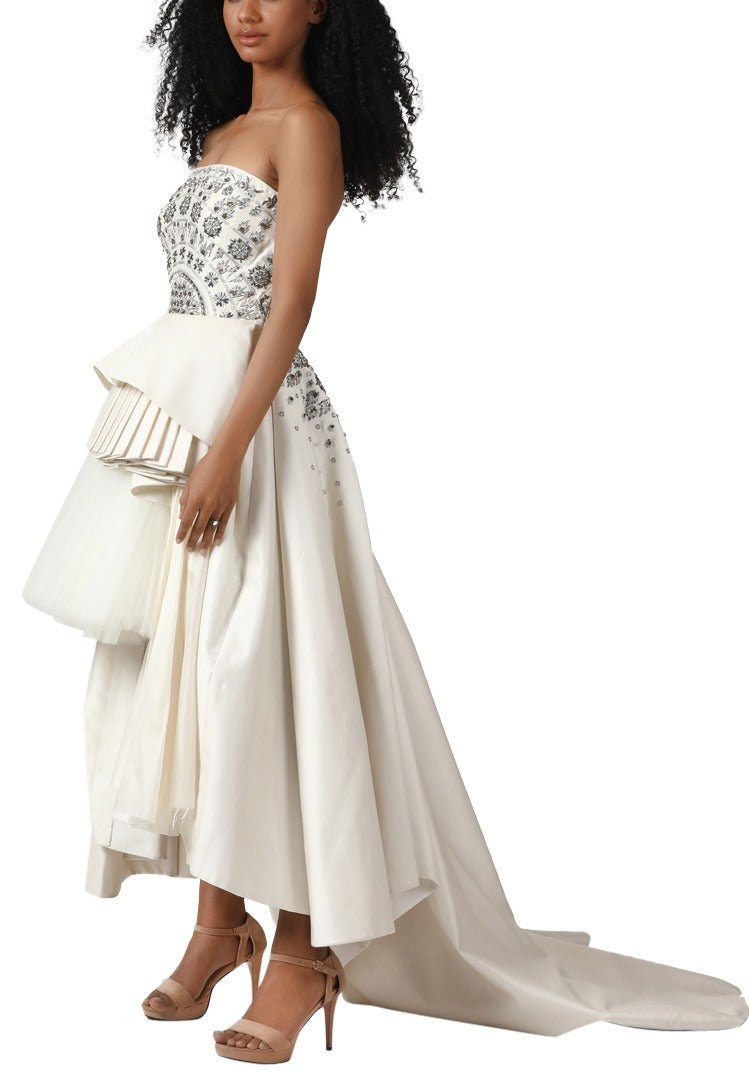 Asymmetric hem gown - samantchauhan