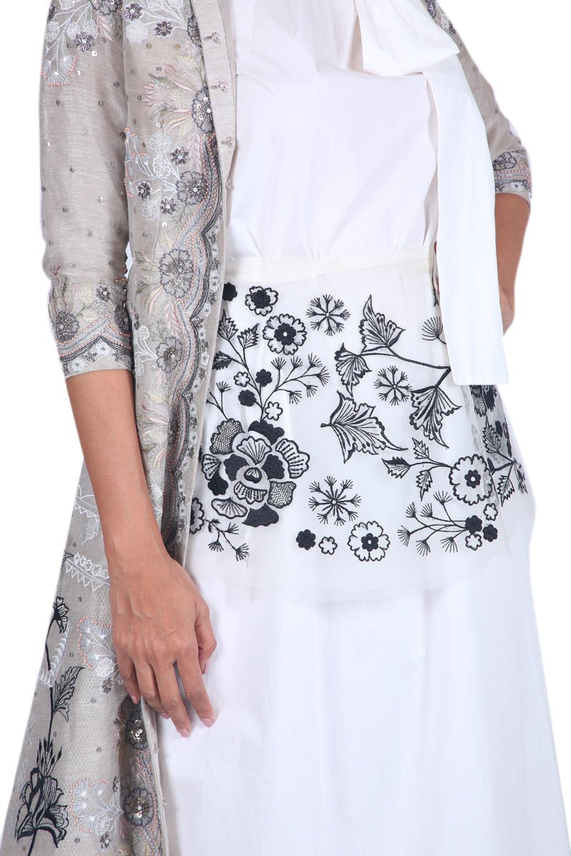 Back pleated jacket - samantchauhan
