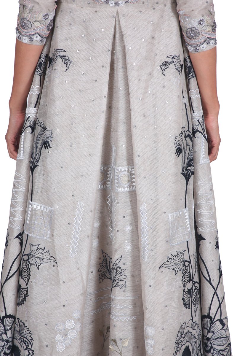 Back pleated jacket - samantchauhan