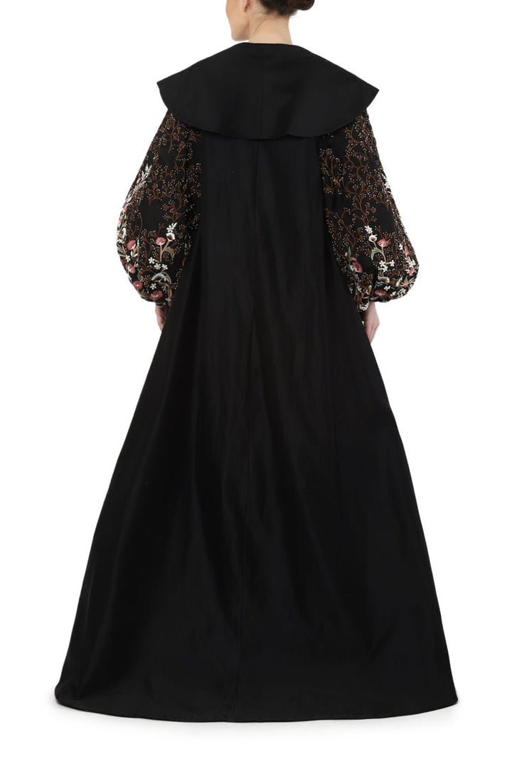 Balloon sleeves jacket dress with a black cotton inner dress - samantchauhan
