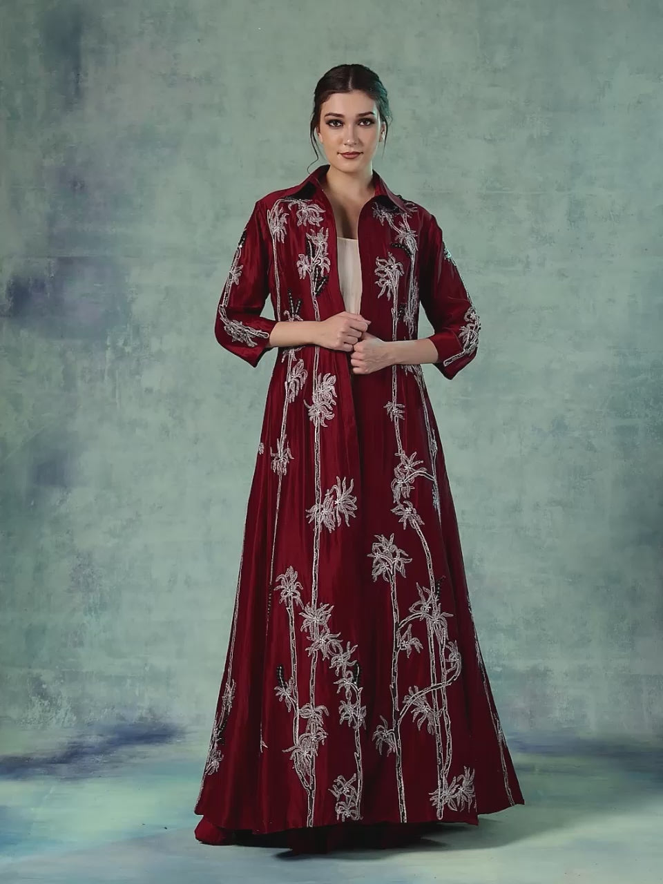 A Cotton Silk Jacket With A Cotton Inner Dress