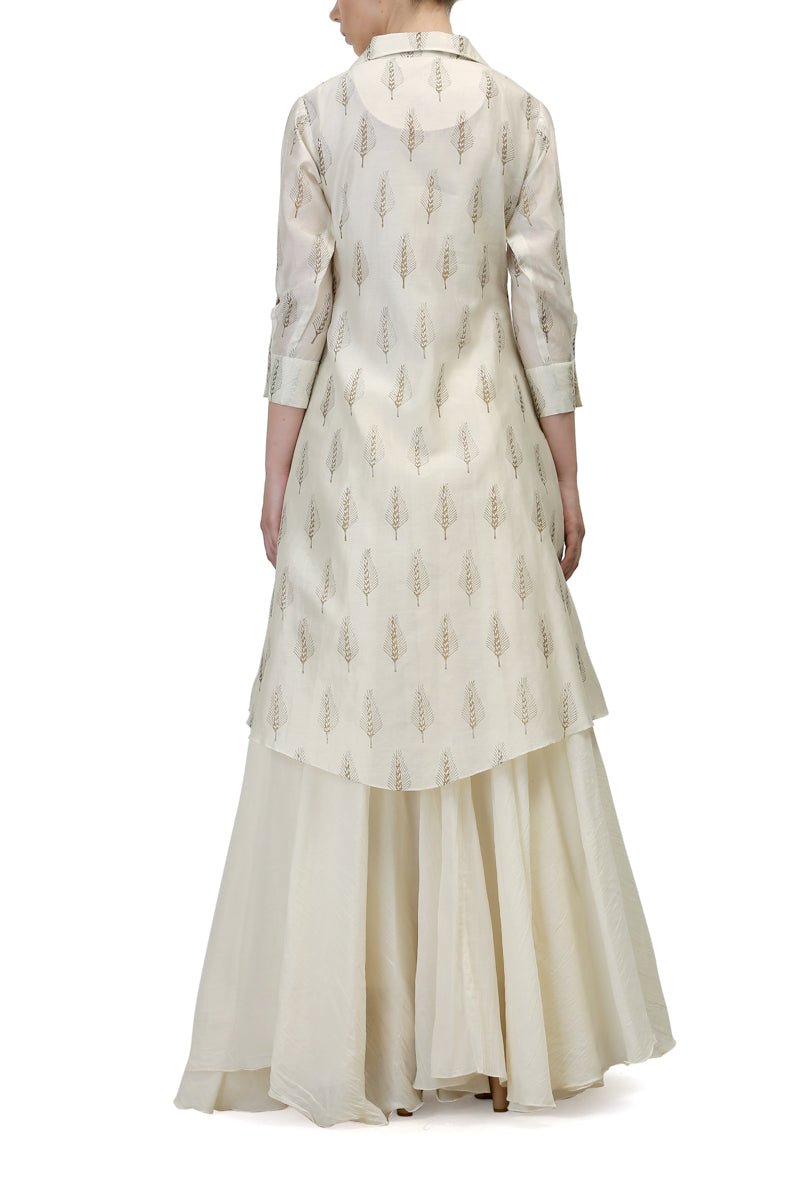 Block Printed Kurta & Slip - samantchauhan