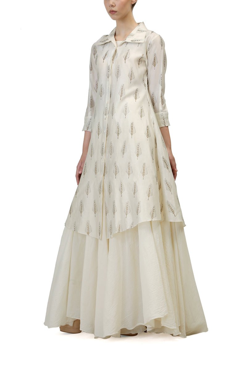 Block Printed Kurta & Slip - samantchauhan