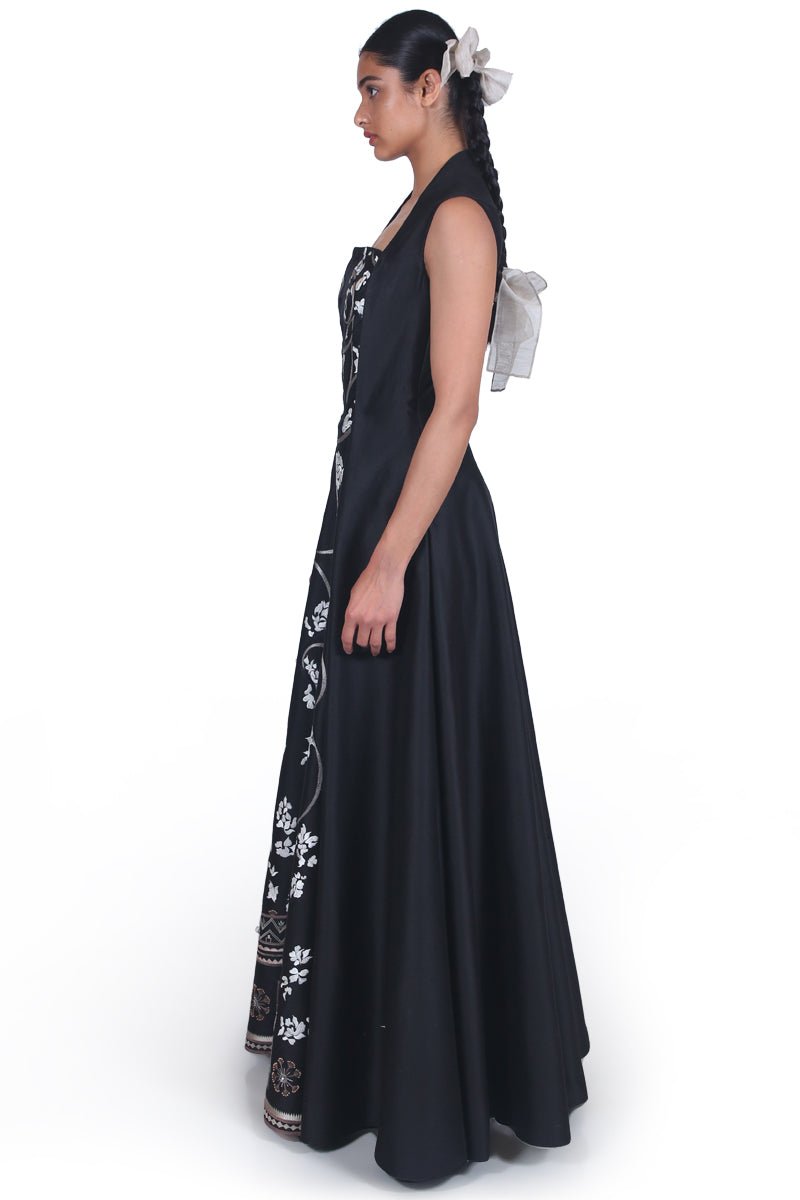 Box pleated gown - samantchauhan