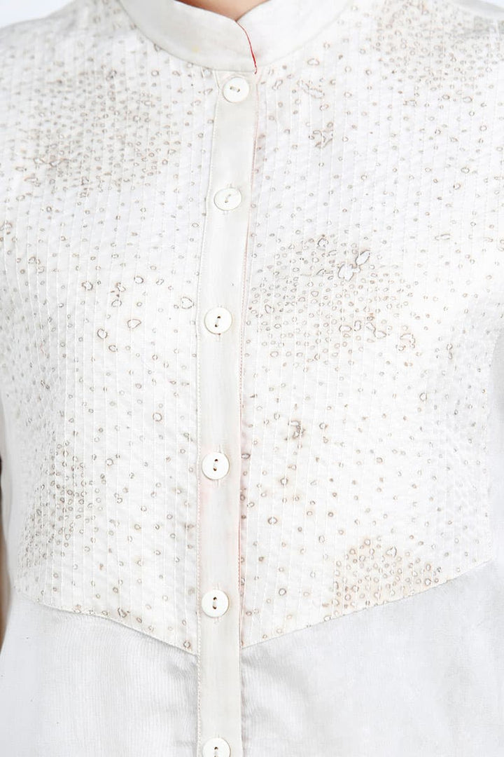 Burnt Effect Shirt Dress - samantchauhan