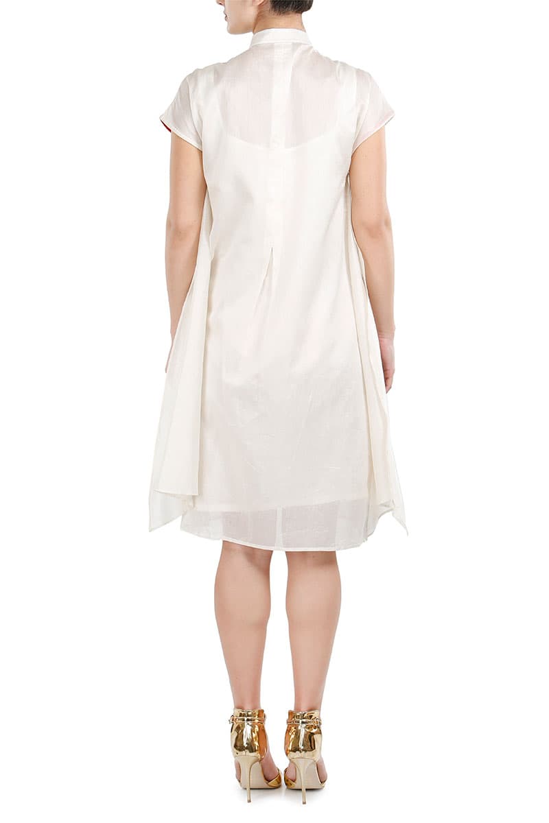 Burnt Effect Shirt Dress - samantchauhan