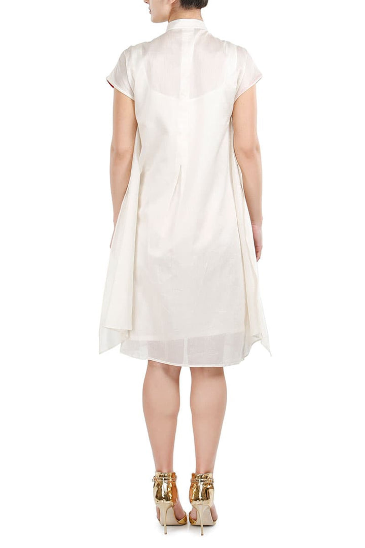 Burnt Effect Shirt Dress - samantchauhan