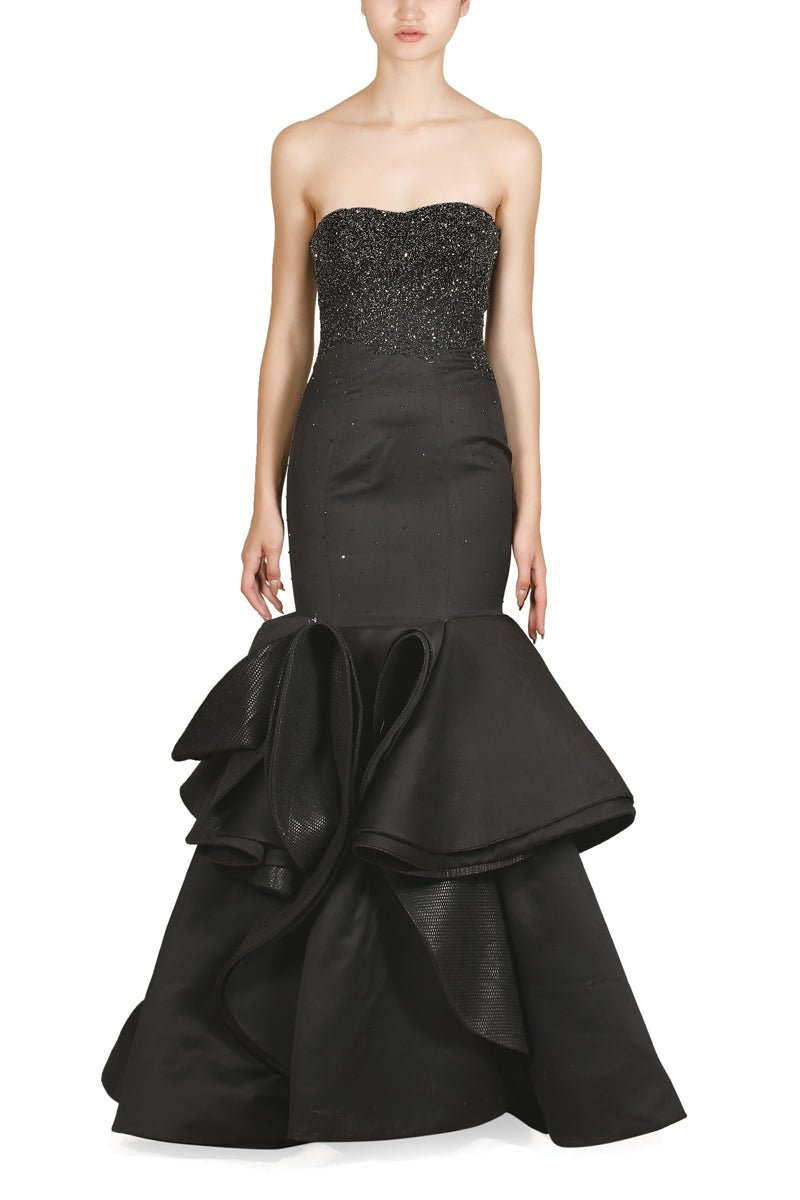 Bustier Embroidered Gown - samantchauhan