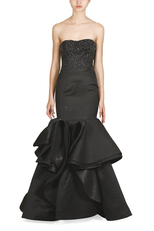 Bustier Embroidered Gown - samantchauhan