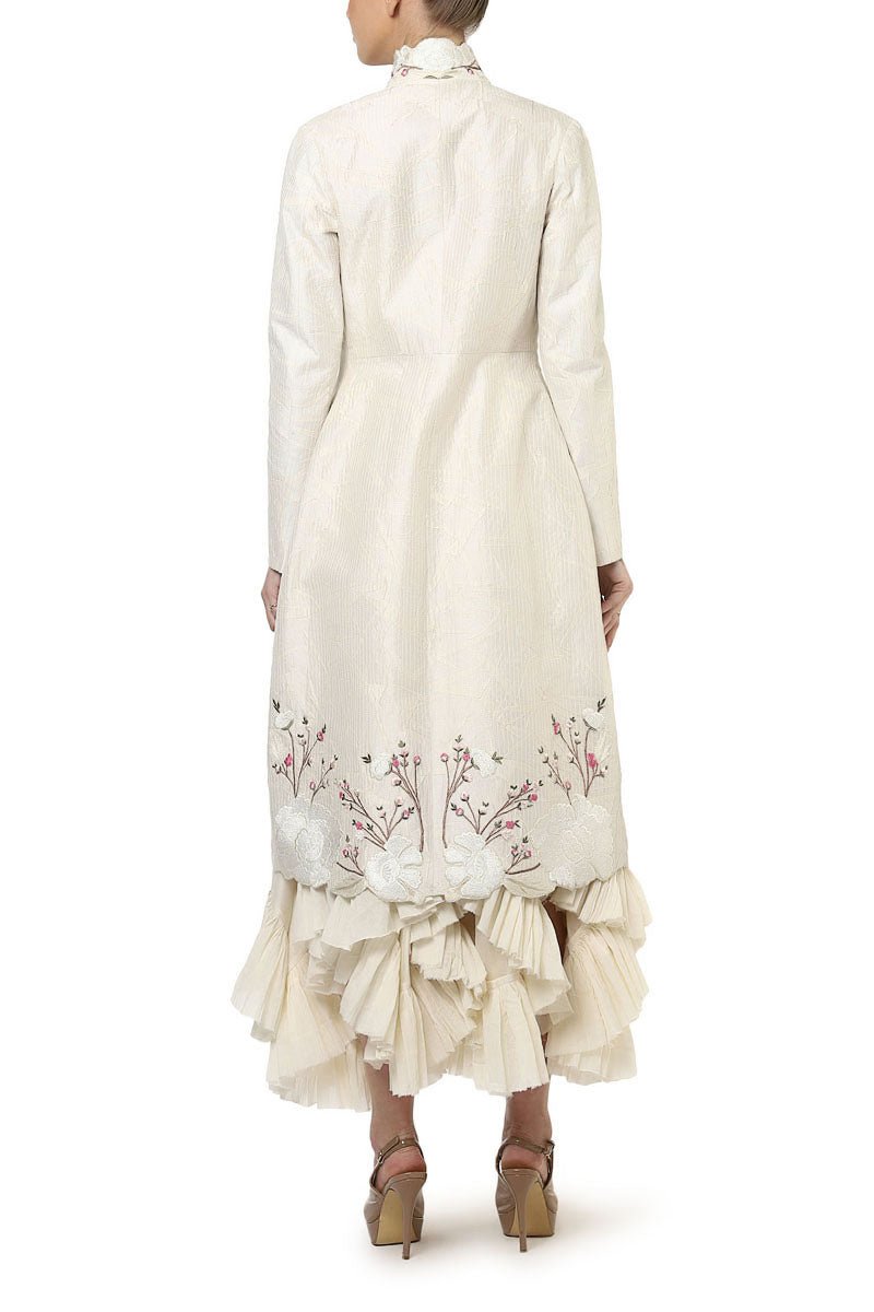 Bustier Ruffle Dress & Jacket - samantchauhan