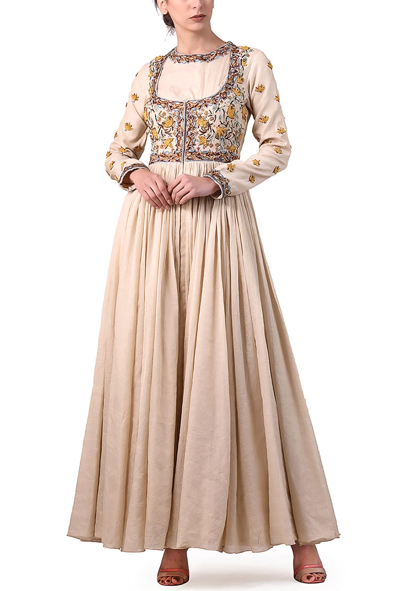 Choli - style Embroidered Kurta - samantchauhan