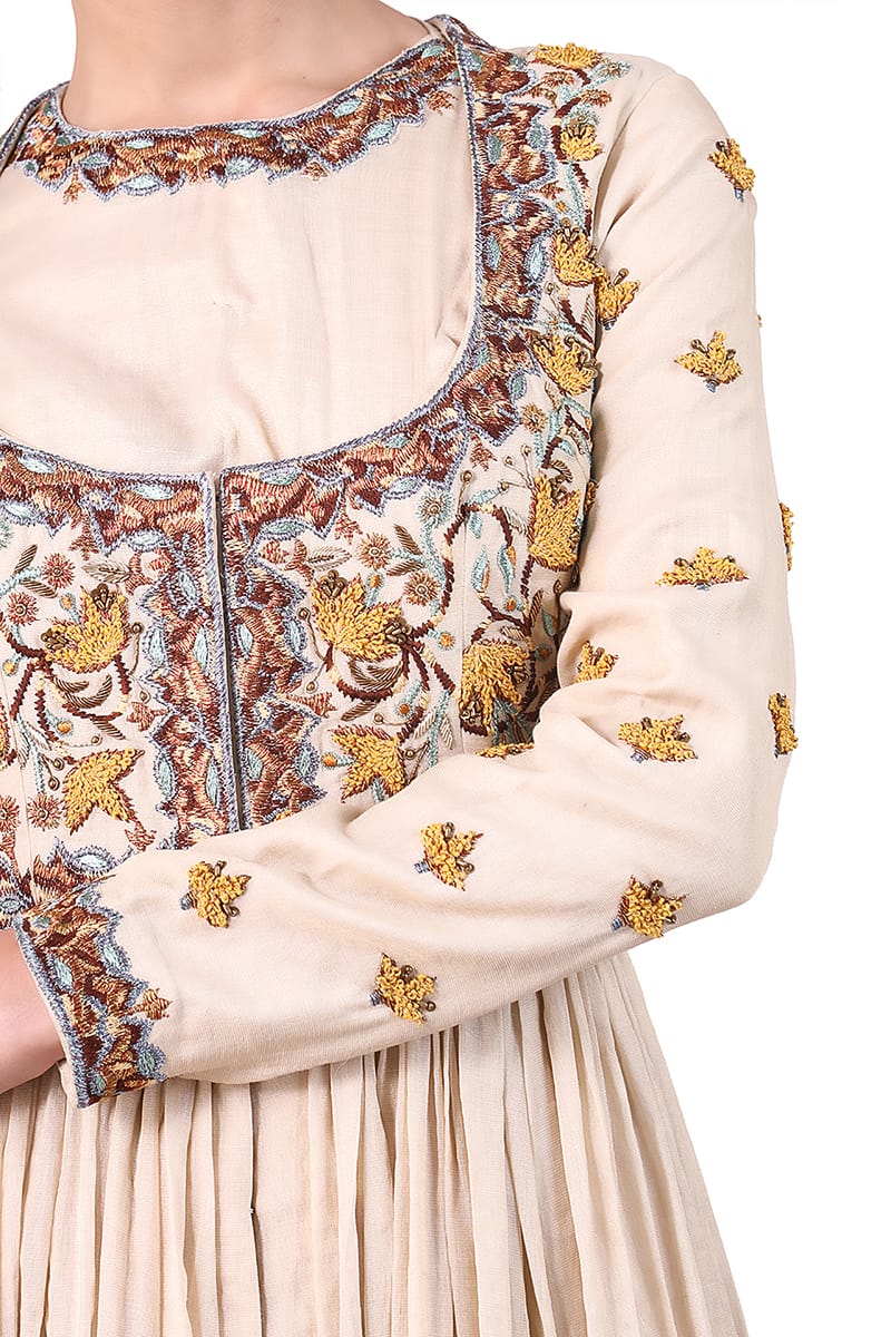 Choli - style Embroidered Kurta - samantchauhan