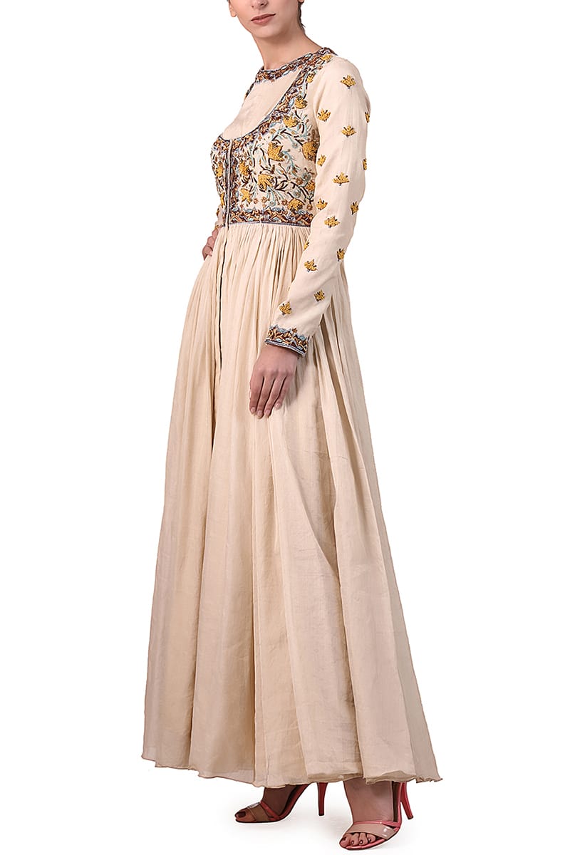 Choli - style Embroidered Kurta - samantchauhan