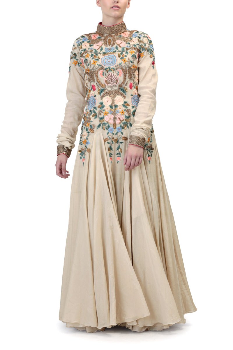 Chudidar Sleeves Anarkali - samantchauhan