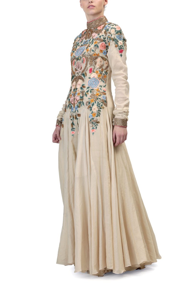 Chudidar Sleeves Anarkali - samantchauhan