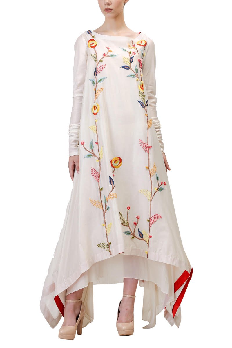 Chudidar Sleeves Kurta - samantchauhan