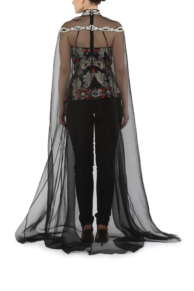 Corset & pant along with cape - samantchauhan