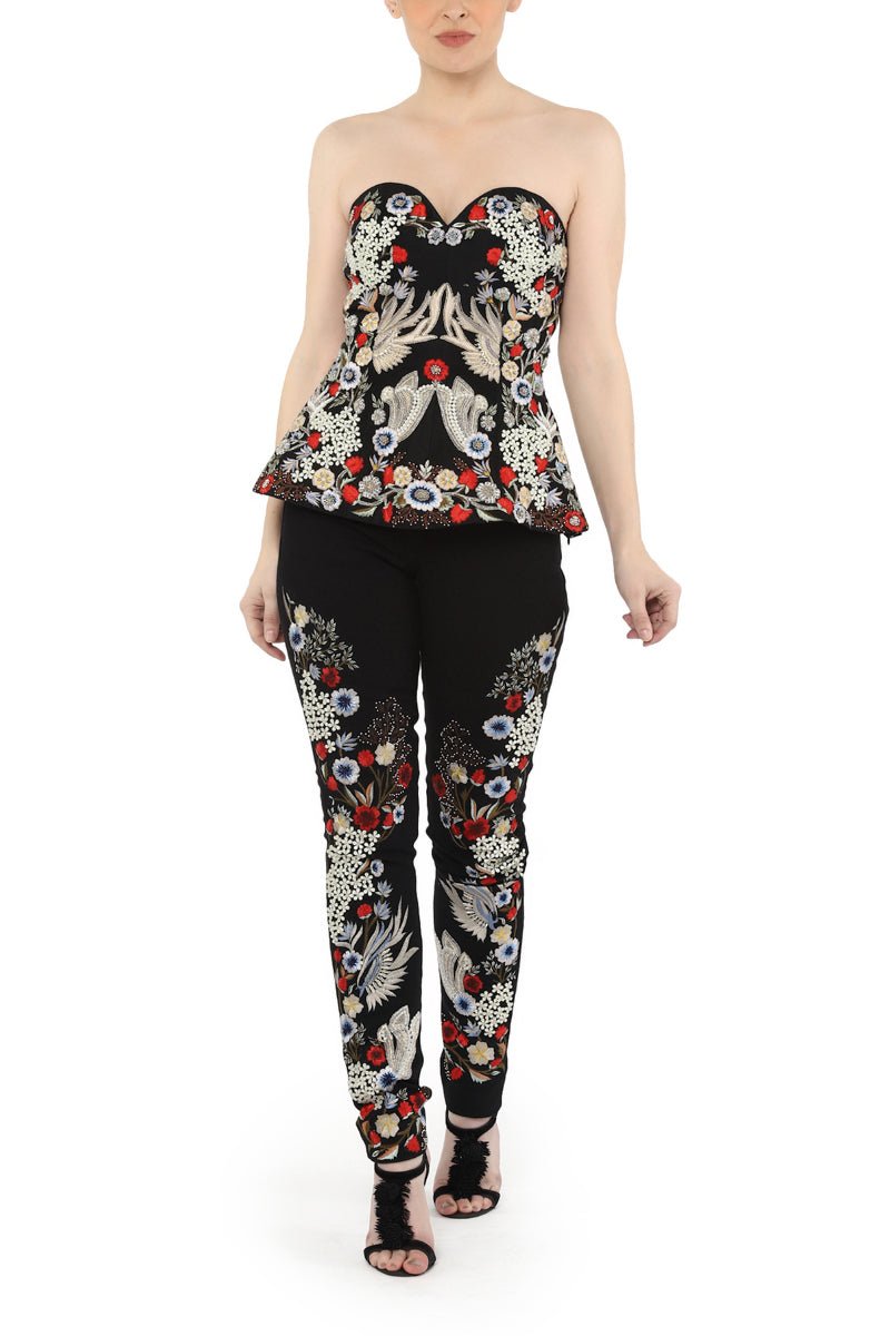Corset & pant along with cape - samantchauhan