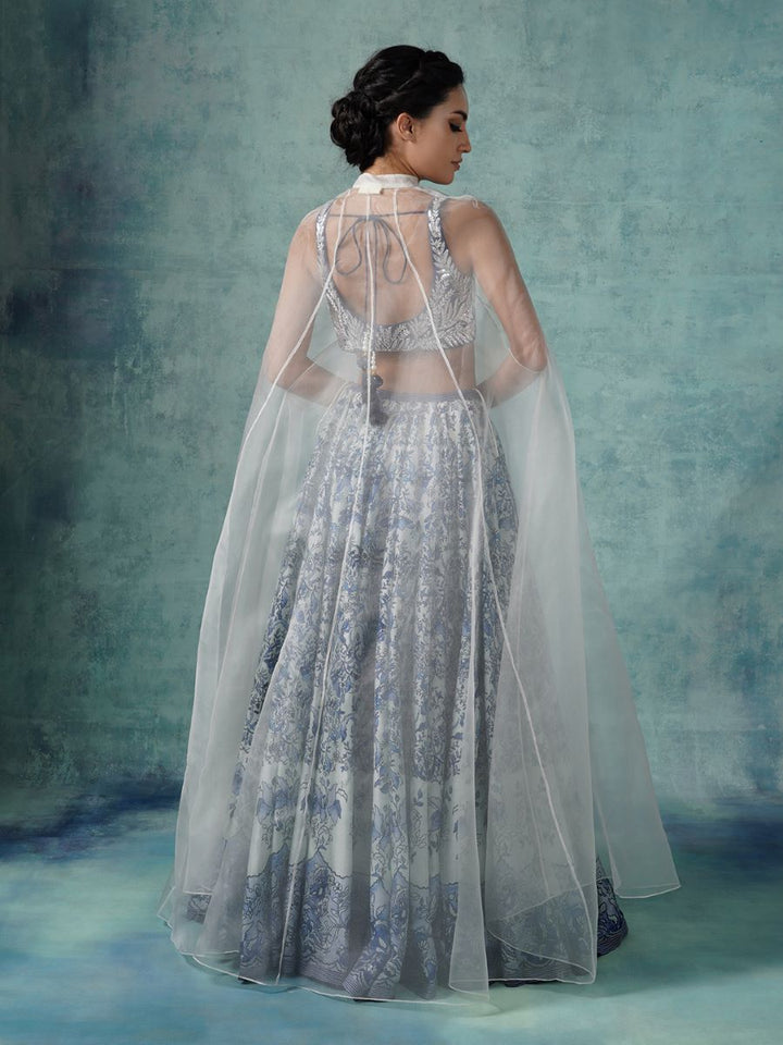 Cotton Silk lehenga set showcasing digital prints - samantchauhan Apparel &amp; Accessories