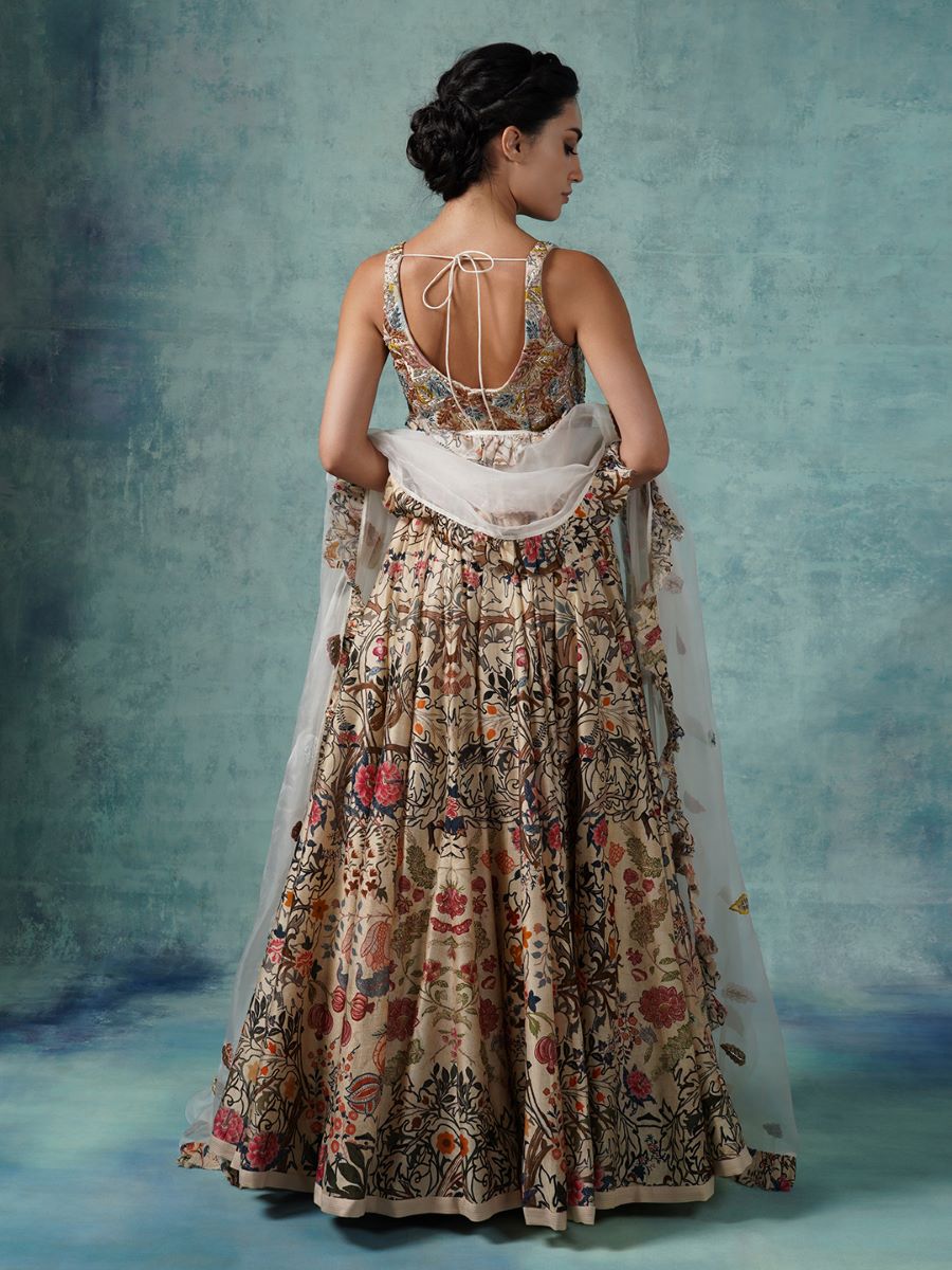 Digital prints lehenga set in cotton silk - samantchauhan Apparel & Accessories