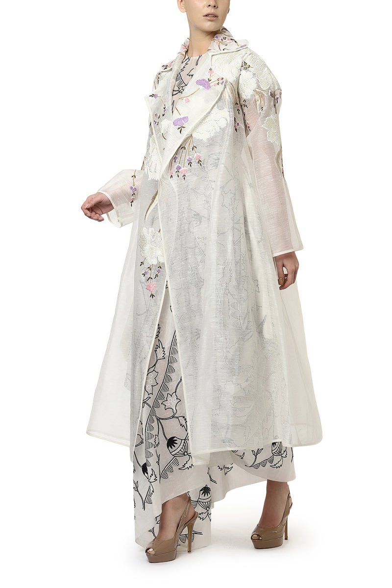 Draped Dress & Long Jacket - samantchauhan